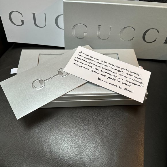 Gucci Card Case with Horsebit in Limited Edition Gift Box with Oversized Playing - Picture 6 of 16